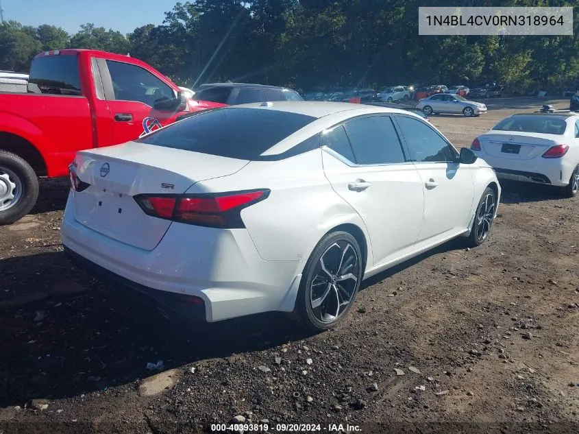 2024 Nissan Altima Sr Fwd VIN: 1N4BL4CV0RN318964 Lot: 40393819