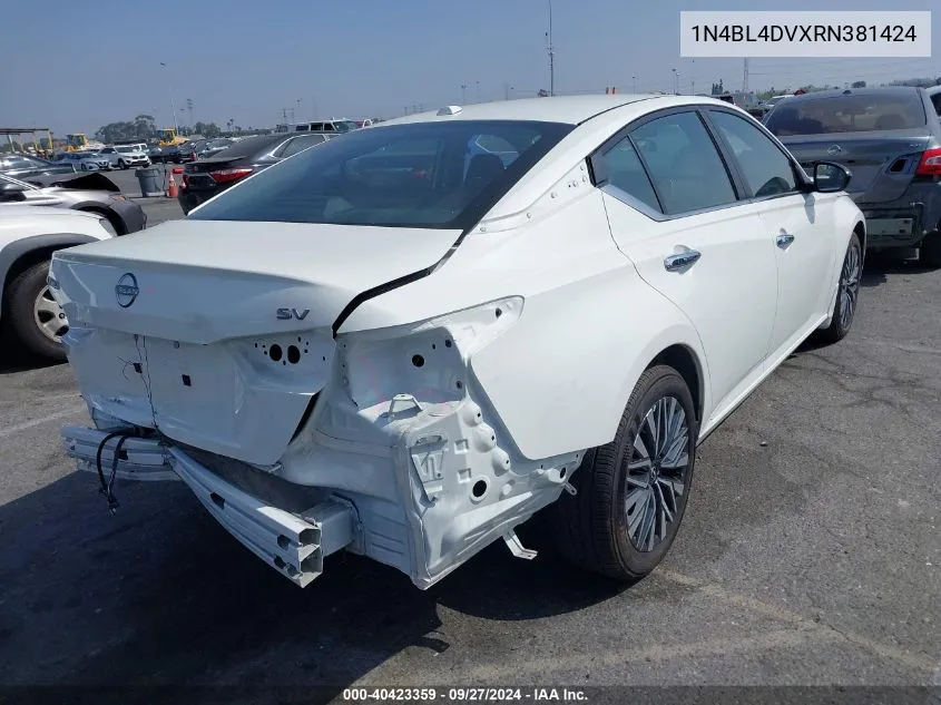 1N4BL4DVXRN381424 2024 Nissan Altima Sv Fwd