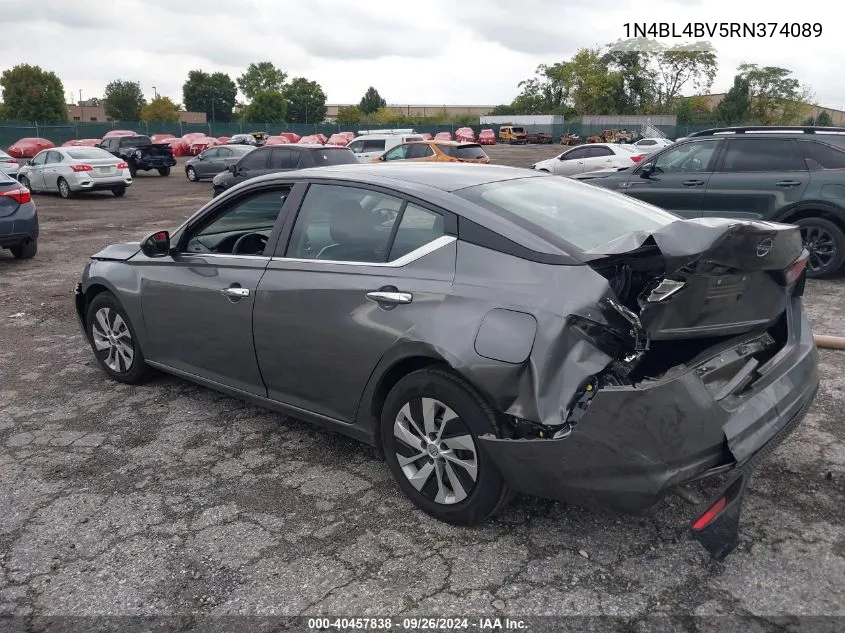 2024 Nissan Altima S Fwd VIN: 1N4BL4BV5RN374089 Lot: 40457838