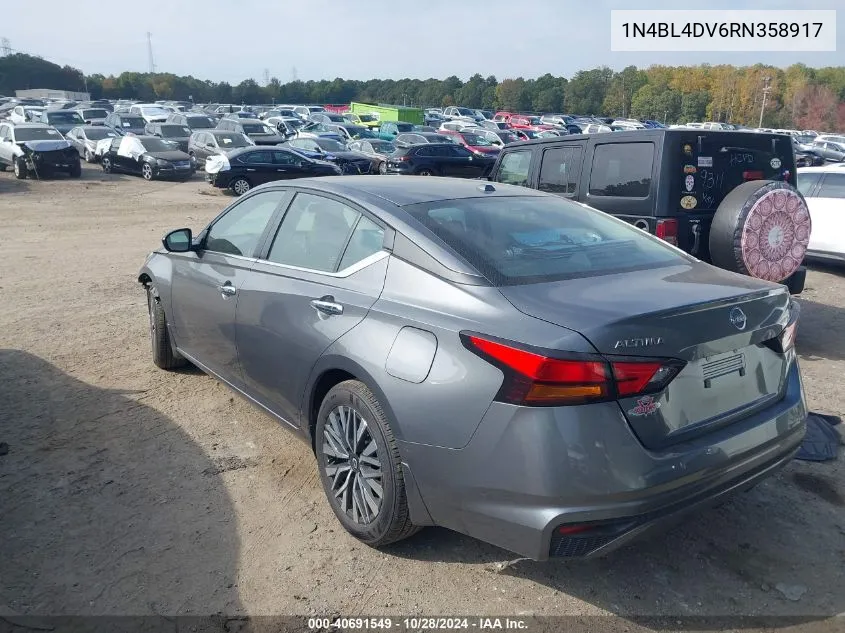 2024 Nissan Altima Sv Fwd VIN: 1N4BL4DV6RN358917 Lot: 40691549