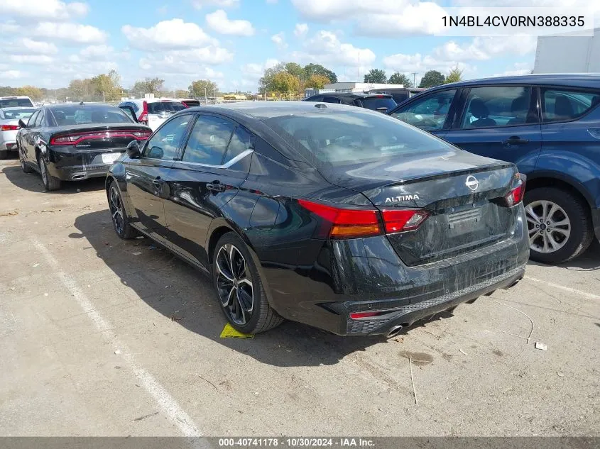 2024 Nissan Altima Sr Fwd VIN: 1N4BL4CV0RN388335 Lot: 40741178