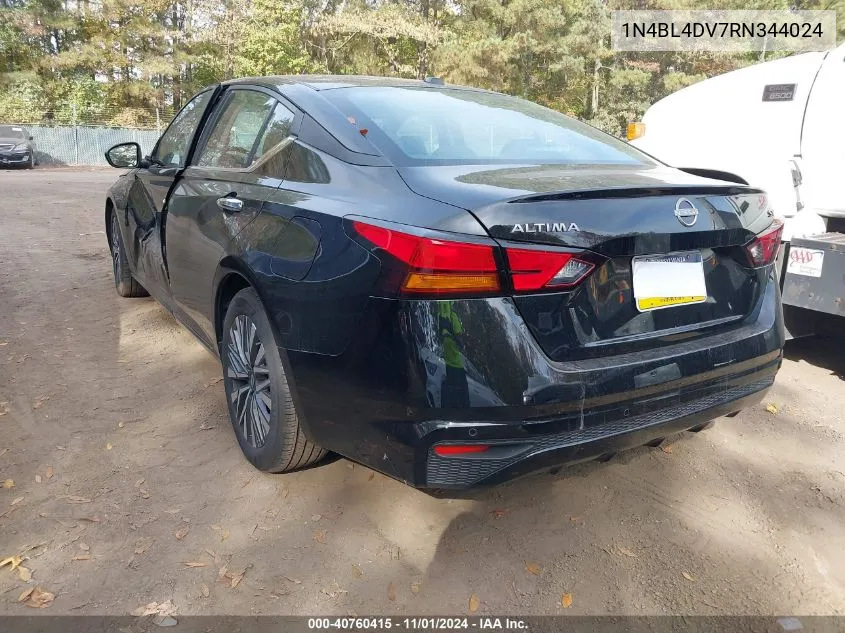 2024 Nissan Altima Sv Fwd VIN: 1N4BL4DV7RN344024 Lot: 40760415