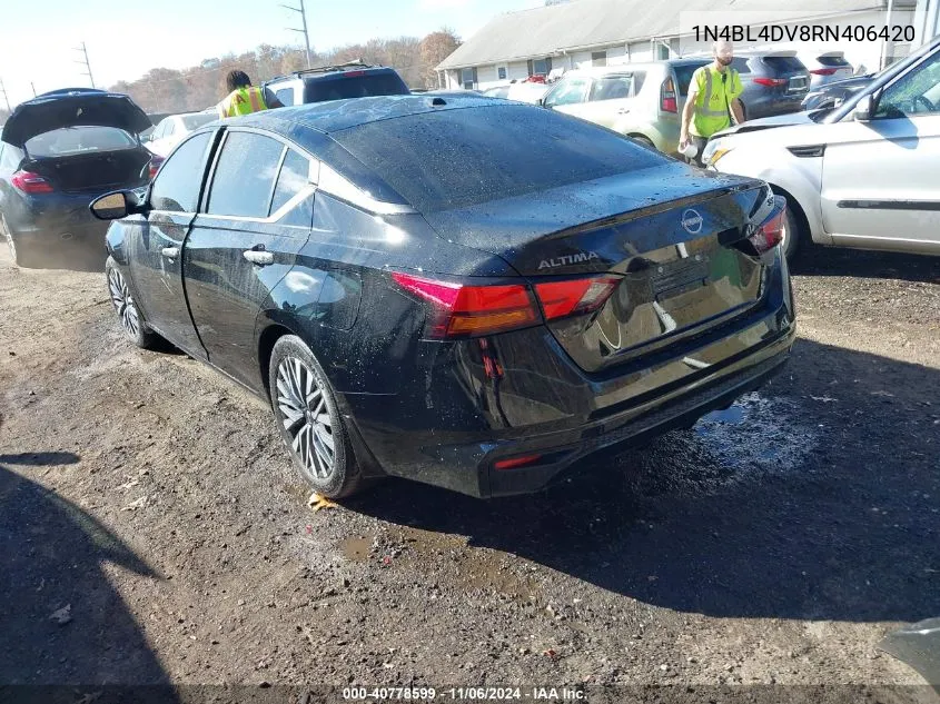 2024 Nissan Altima Sv Fwd VIN: 1N4BL4DV8RN406420 Lot: 40778599