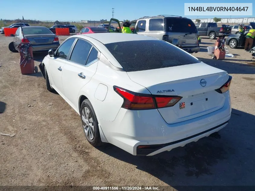 2024 Nissan Altima S Fwd VIN: 1N4BL4BV0RN404647 Lot: 40911556