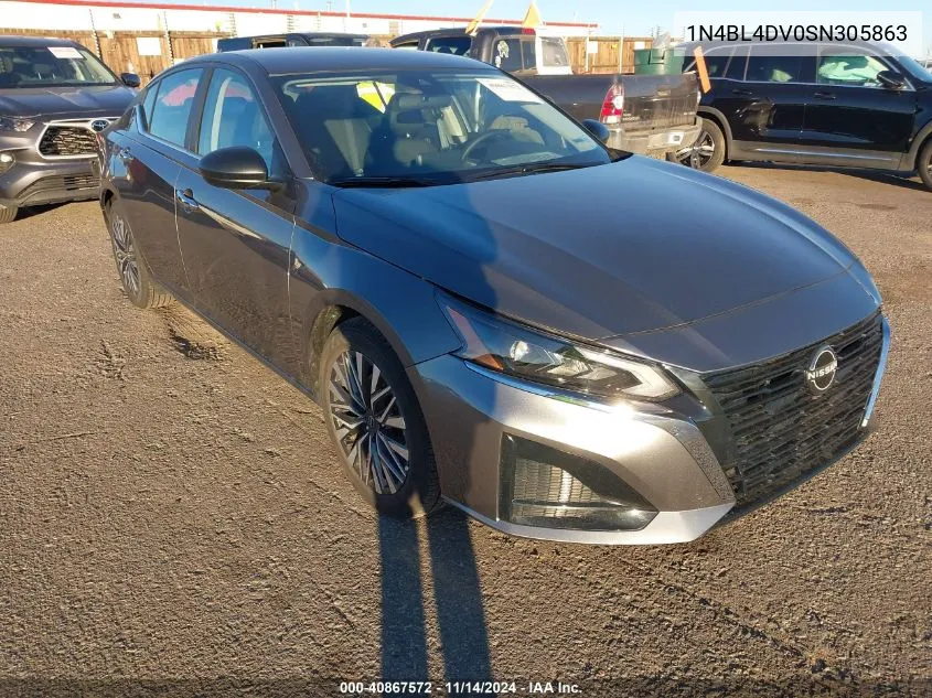 2025 Nissan Altima Sv Fwd VIN: 1N4BL4DV0SN305863 Lot: 40867572