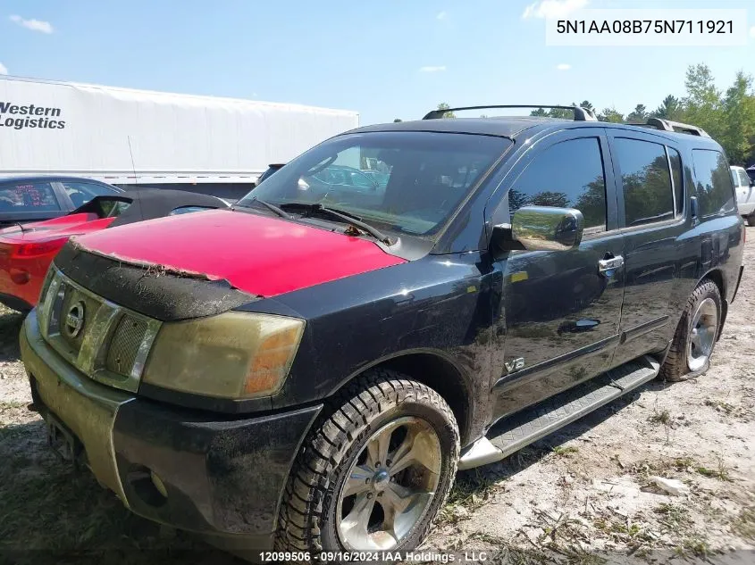 5N1AA08B75N711921 2005 Nissan Armada