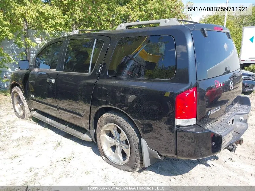 5N1AA08B75N711921 2005 Nissan Armada