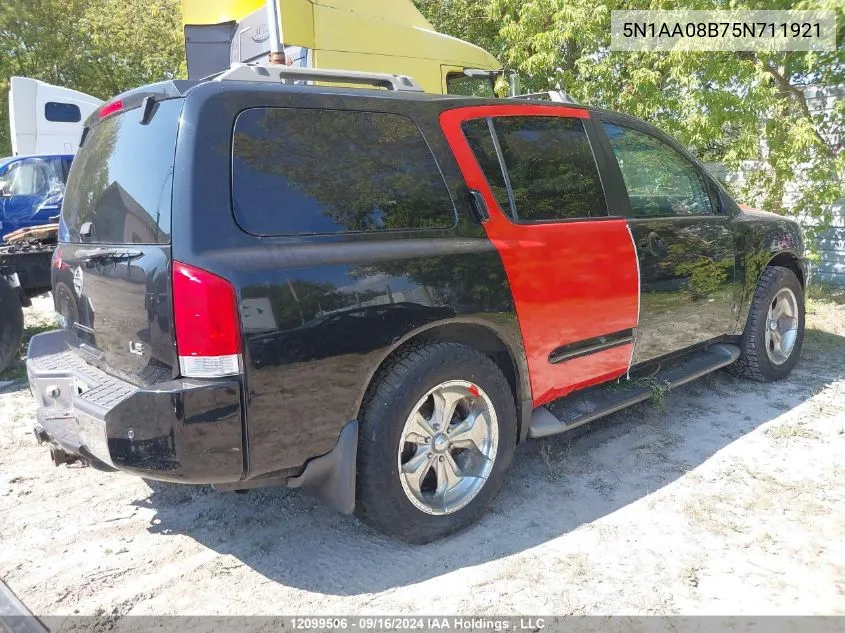 5N1AA08B75N711921 2005 Nissan Armada