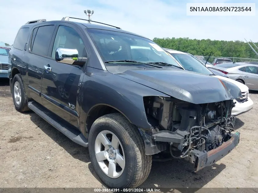 2005 Nissan Armada Se VIN: 5N1AA08A95N723544 Lot: 39514391