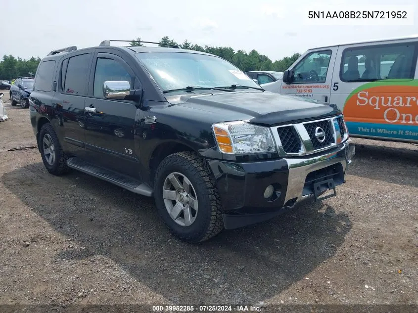 5N1AA08B25N721952 2005 Nissan Armada Le