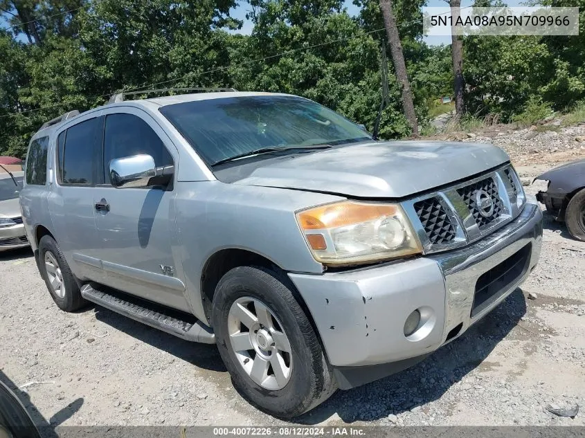 2005 Nissan Armada Le VIN: 5N1AA08A95N709966 Lot: 40072226