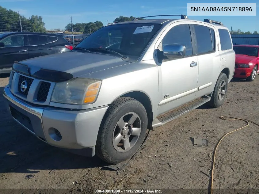 2005 Nissan Armada Se VIN: 5N1AA08A45N718896 Lot: 40851988