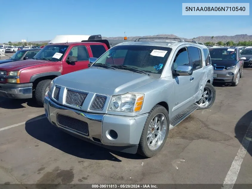 5N1AA08A06N710540 2006 Nissan Armada Se