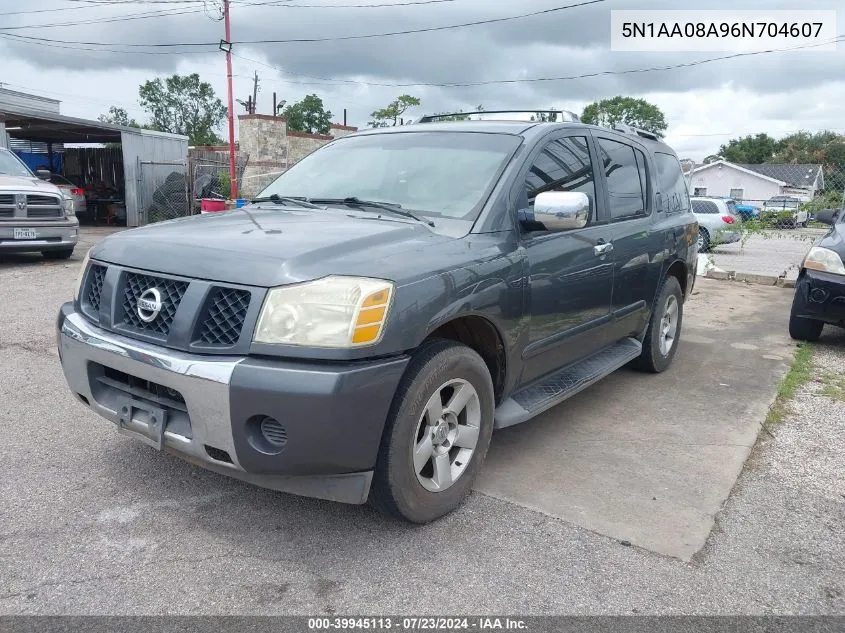 2006 Nissan Armada Se VIN: 5N1AA08A96N704607 Lot: 39945113