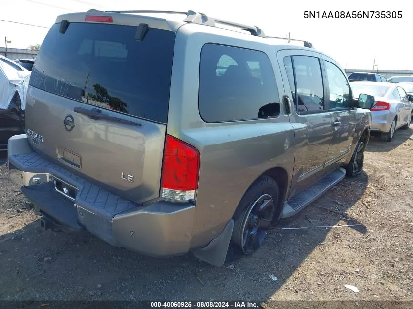 5N1AA08A56N735305 2006 Nissan Armada Le