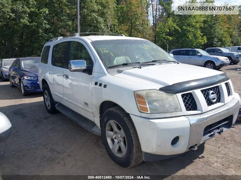 5N1AA08B86N707667 2006 Nissan Armada Se