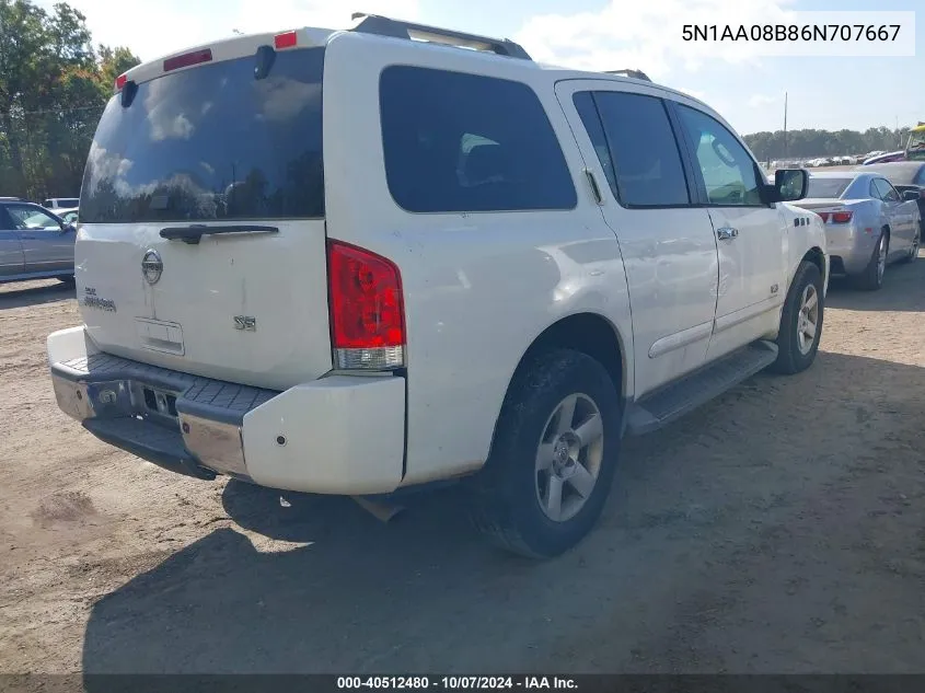 5N1AA08B86N707667 2006 Nissan Armada Se