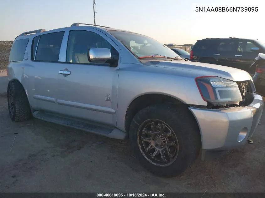 2006 Nissan Armada Le VIN: 5N1AA08B66N739095 Lot: 40618095