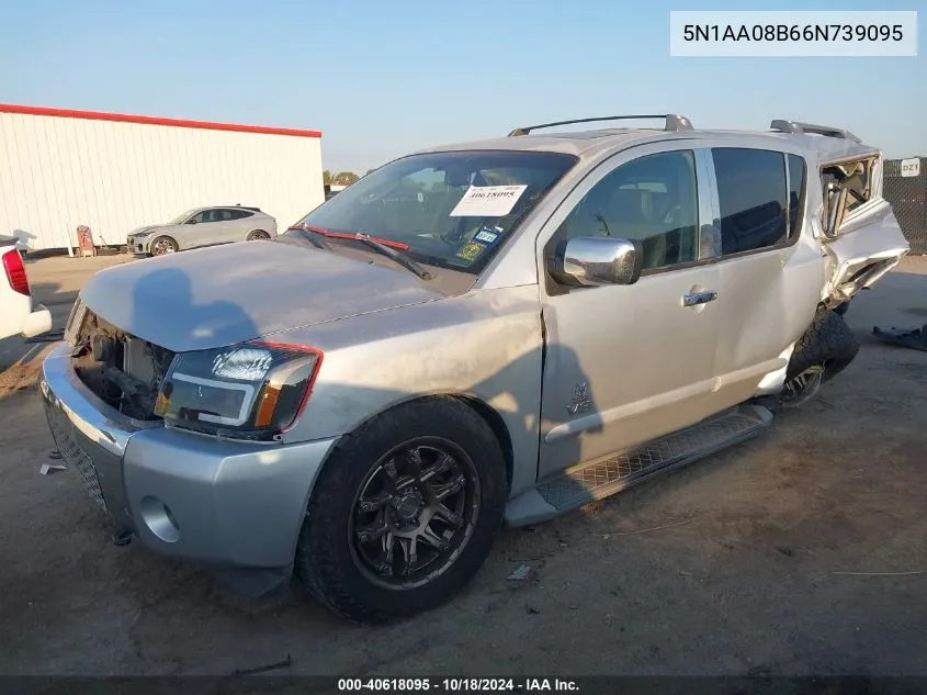 2006 Nissan Armada Le VIN: 5N1AA08B66N739095 Lot: 40618095