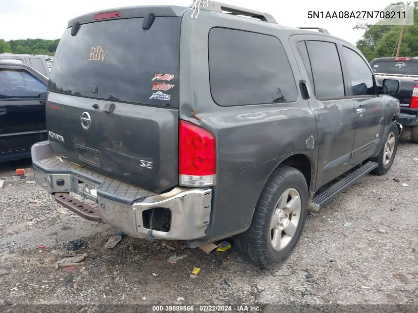 5N1AA08A27N708211 2007 Nissan Armada Se