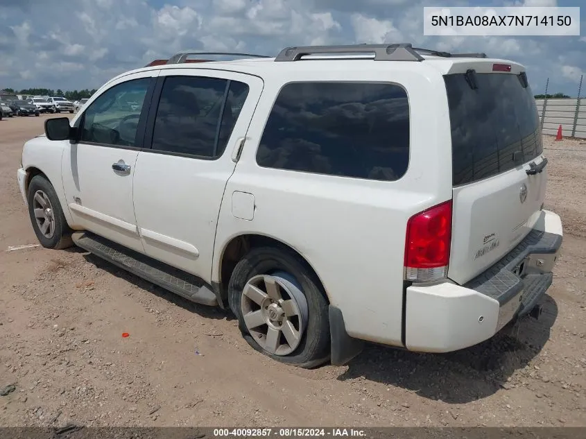 5N1BA08AX7N714150 2007 Nissan Armada Le