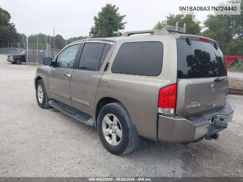 5N1BA08A37N724440 2007 Nissan Armada Se/Le