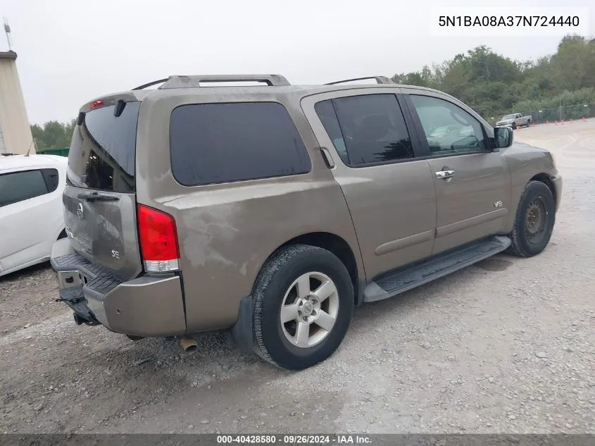 5N1BA08A37N724440 2007 Nissan Armada Se/Le