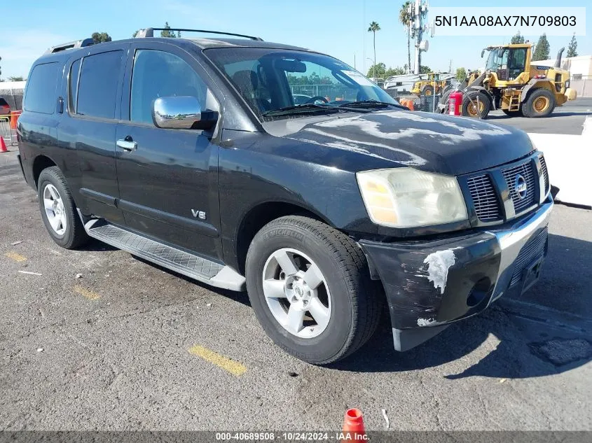 2007 Nissan Armada Se VIN: 5N1AA08AX7N709803 Lot: 40689508