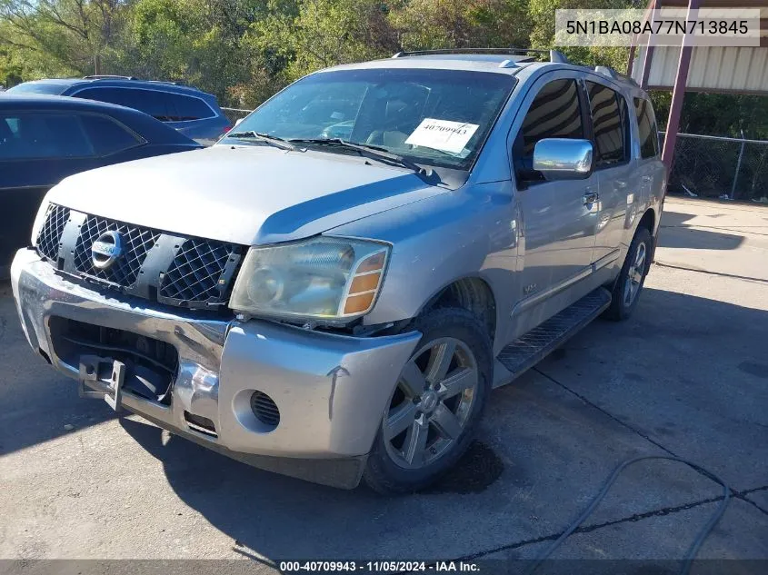 2007 Nissan Armada Se VIN: 5N1BA08A77N713845 Lot: 40709943