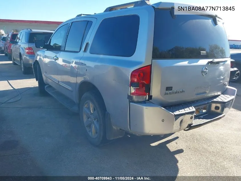 2007 Nissan Armada Se VIN: 5N1BA08A77N713845 Lot: 40709943