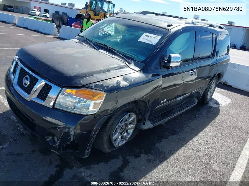 5N1BA08D78N629780 2008 Nissan Armada Se