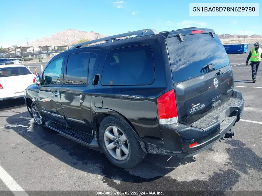 5N1BA08D78N629780 2008 Nissan Armada Se