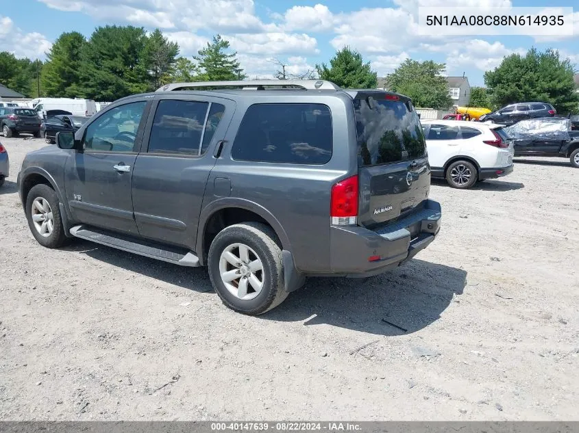 5N1AA08C88N614935 2008 Nissan Armada Se