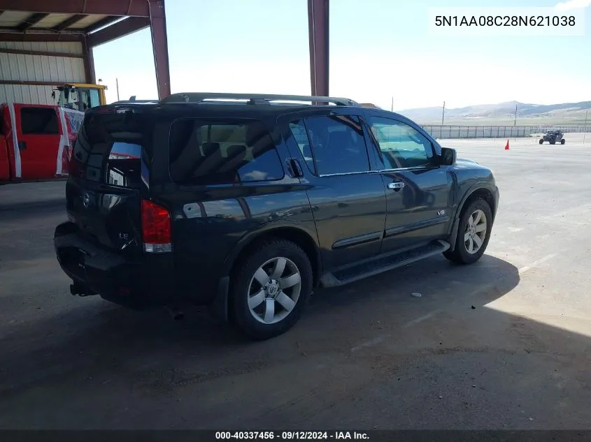 5N1AA08C28N621038 2008 Nissan Armada Le