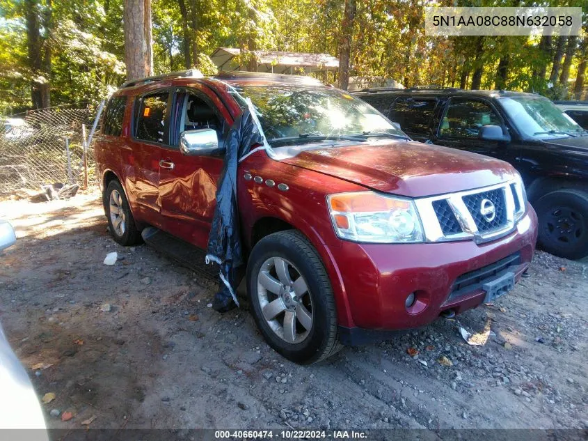 2008 Nissan Armada Le VIN: 5N1AA08C88N632058 Lot: 40660474