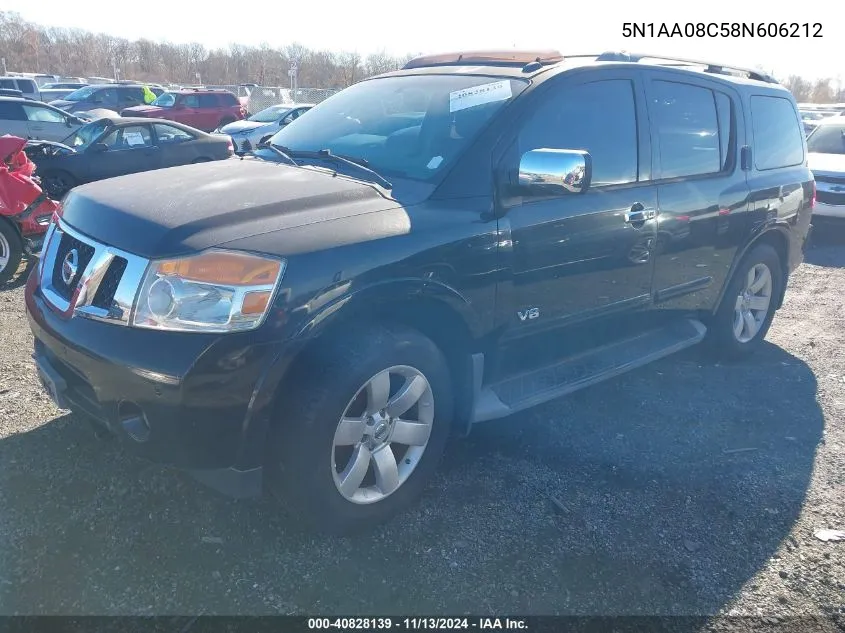 5N1AA08C58N606212 2008 Nissan Armada Le