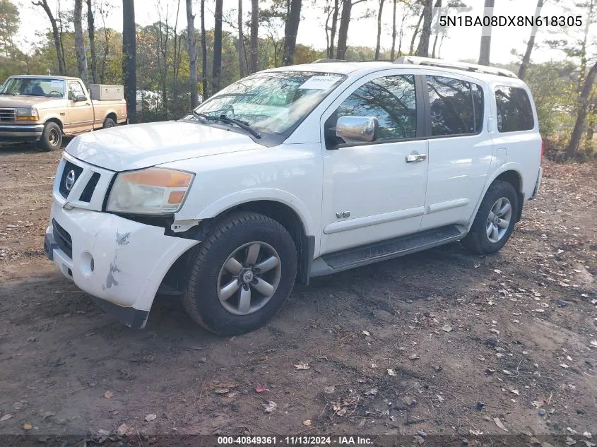 5N1BA08DX8N618305 2008 Nissan Armada Se