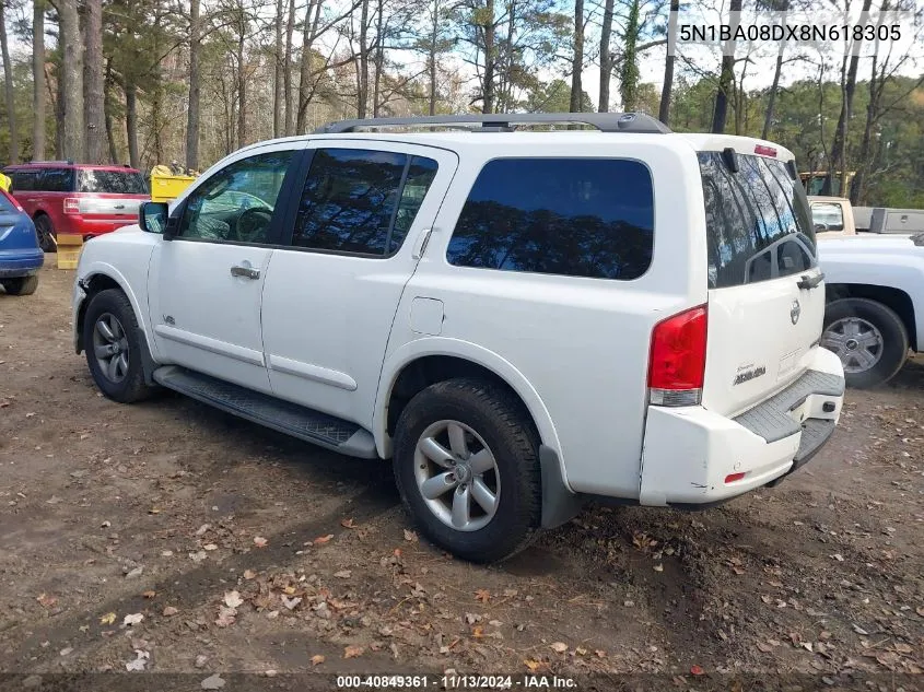 5N1BA08DX8N618305 2008 Nissan Armada Se