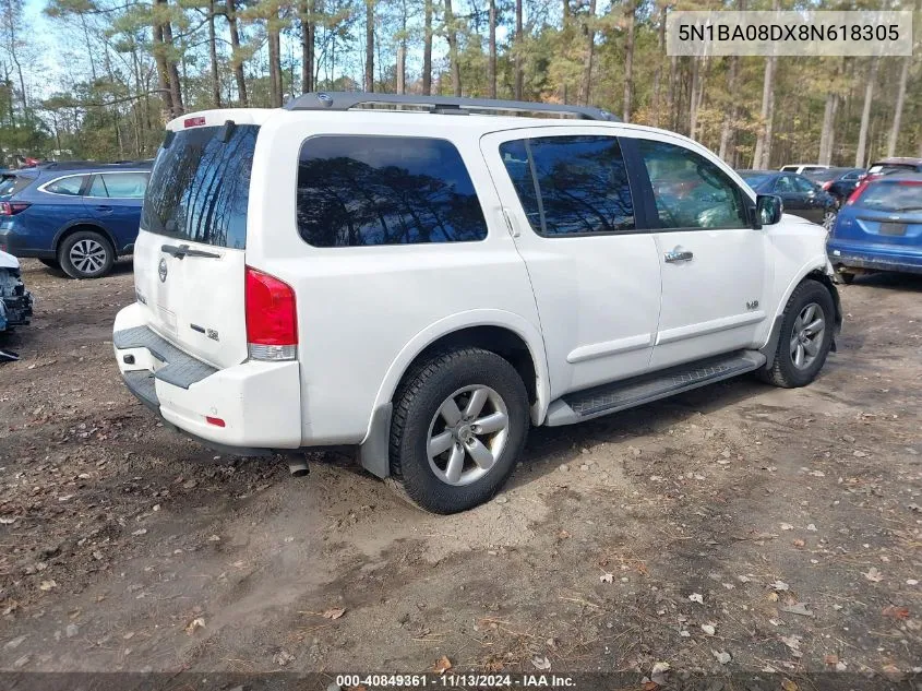 5N1BA08DX8N618305 2008 Nissan Armada Se