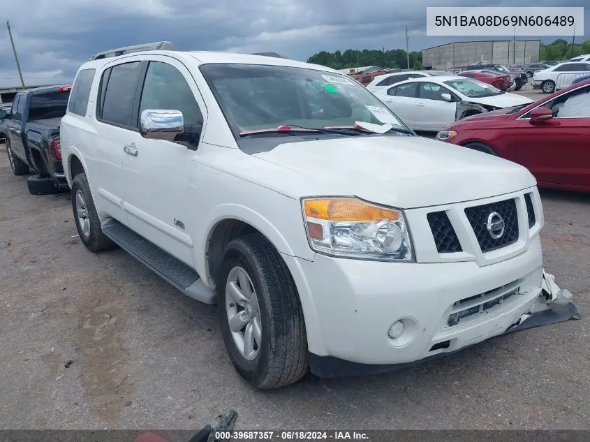 2009 Nissan Armada Se VIN: 5N1BA08D69N606489 Lot: 39687357