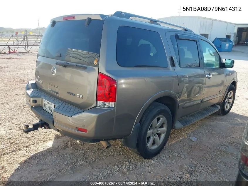 5N1BA08D79N614312 2009 Nissan Armada Se