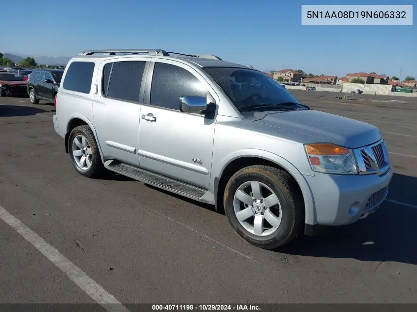 2009 Nissan Armada Le VIN: 5N1AA08D19N606332 Lot: 40711198