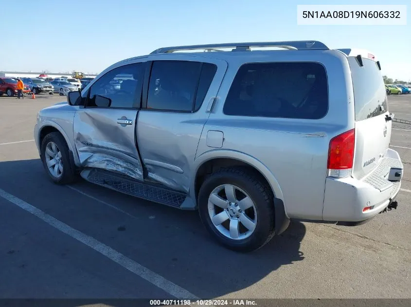 2009 Nissan Armada Le VIN: 5N1AA08D19N606332 Lot: 40711198