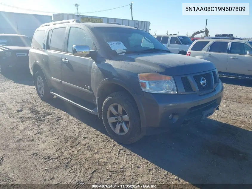 2009 Nissan Armada Se VIN: 5N1AA08C19N607889 Lot: 40762481