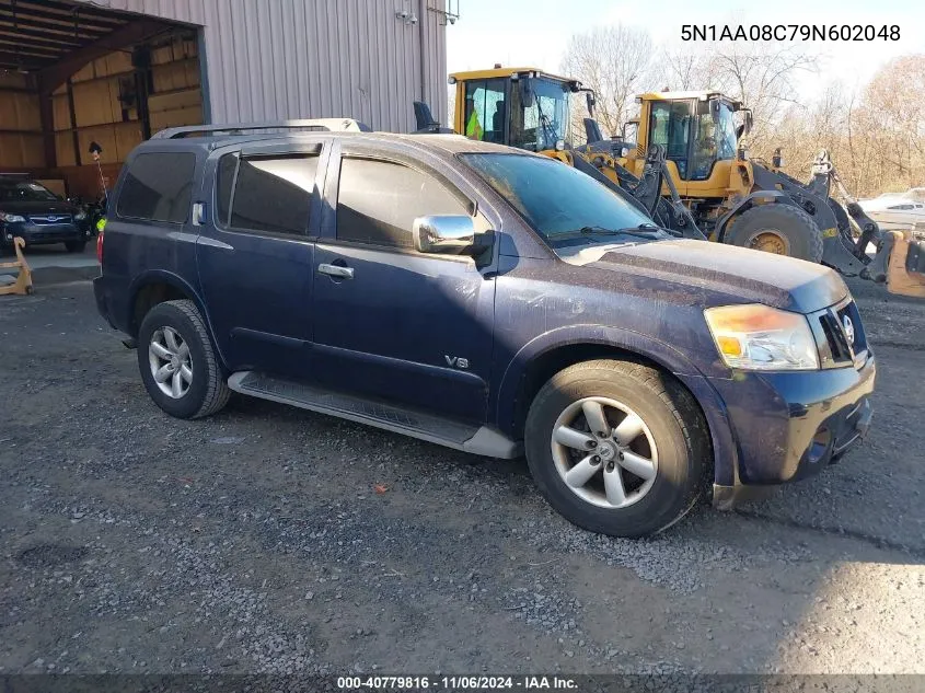 2009 Nissan Armada Se VIN: 5N1AA08C79N602048 Lot: 40779816