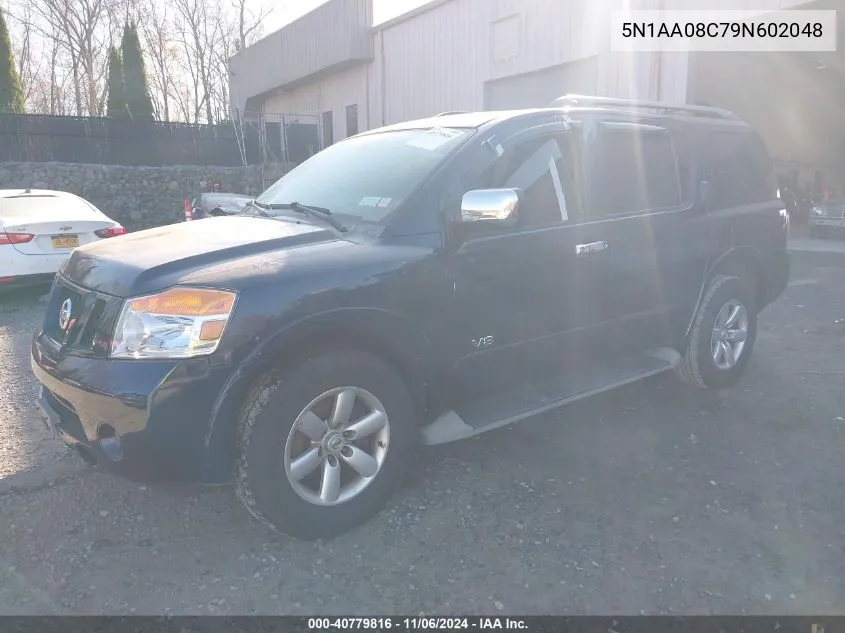 2009 Nissan Armada Se VIN: 5N1AA08C79N602048 Lot: 40779816