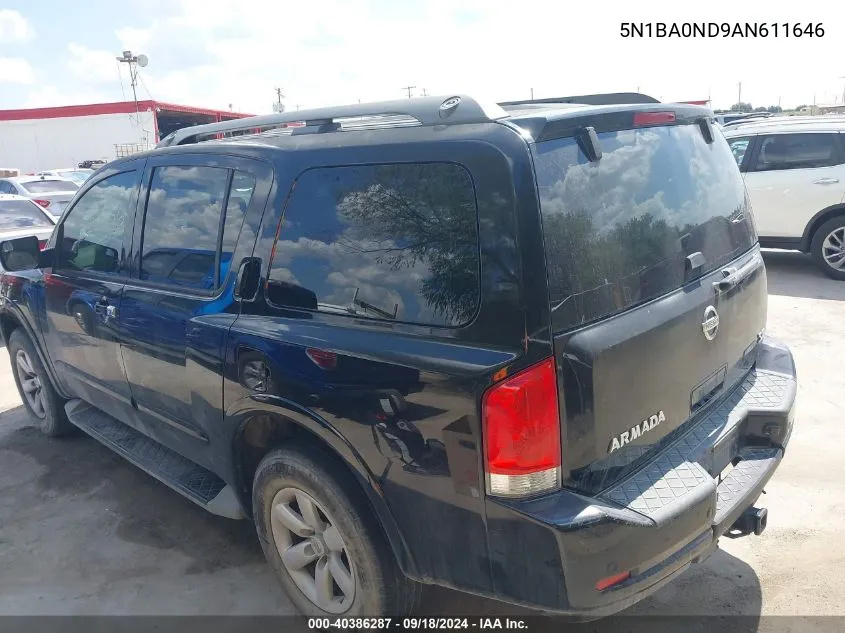 5N1BA0ND9AN611646 2010 Nissan Armada Se