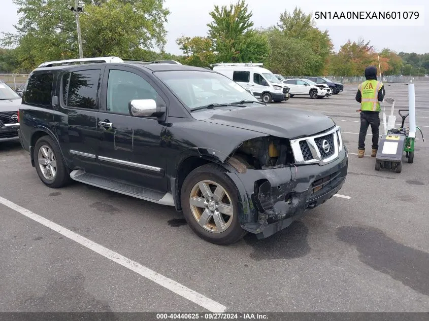 2010 Nissan Armada Platinum VIN: 5N1AA0NEXAN601079 Lot: 40440625