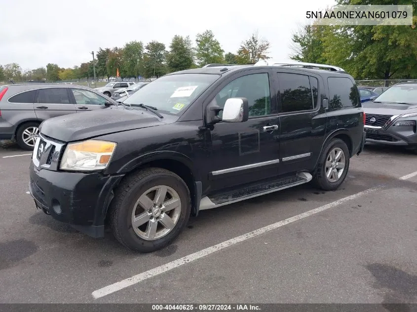 2010 Nissan Armada Platinum VIN: 5N1AA0NEXAN601079 Lot: 40440625