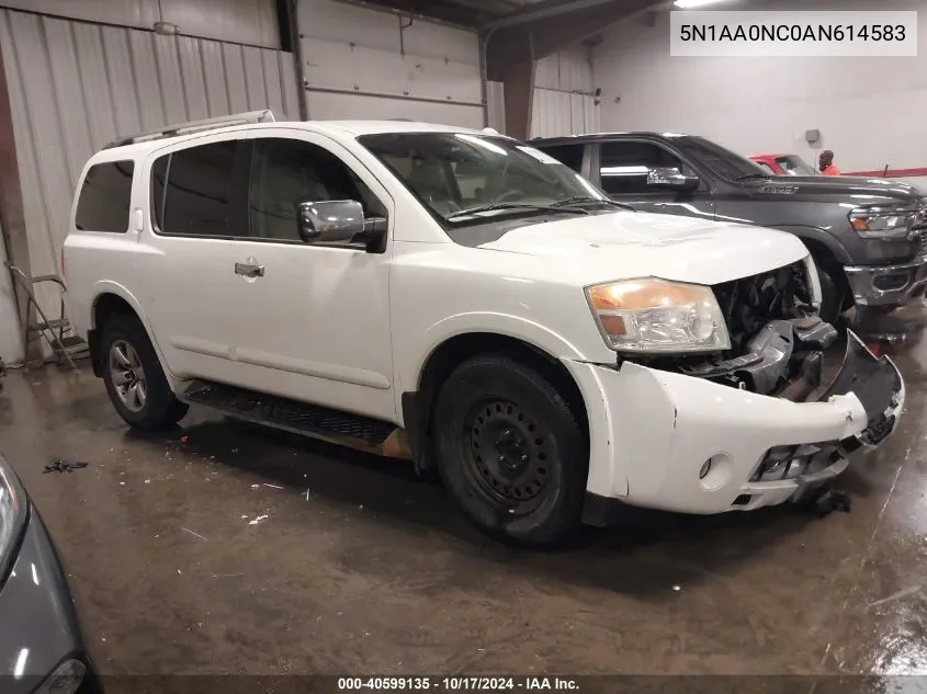 2010 Nissan Armada Se VIN: 5N1AA0NC0AN614583 Lot: 40599135